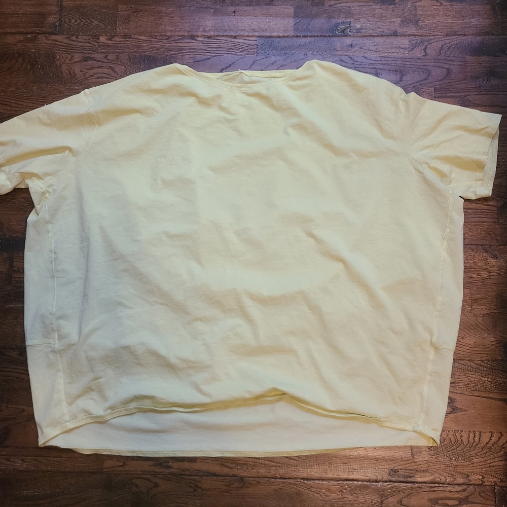 Lululemon Back In Action Yellow Long Sleeve Shirt